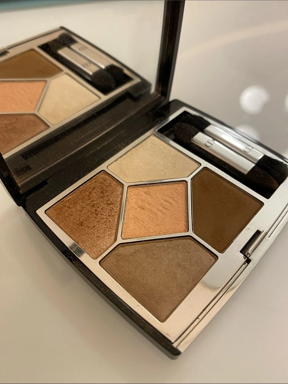 Dior Five-Shade Eyeshadow Palette in Brown, Peach & Cream